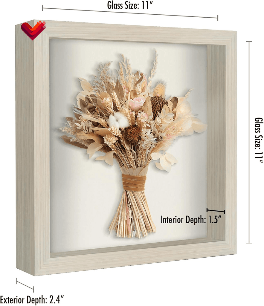 11X11 Shadow Box Frame - Driftwood - Lifecast