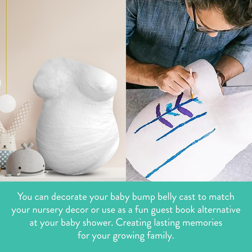Belly Casting Kit, Pregnancy Keepsake Making Kit, Easy DIY Plaster Cast Baby ...