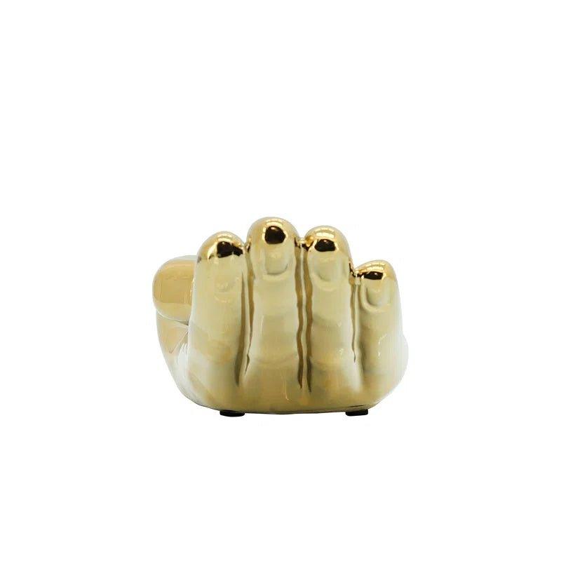 8" Ceramic Asking Hand Statue Decor - Lifecast