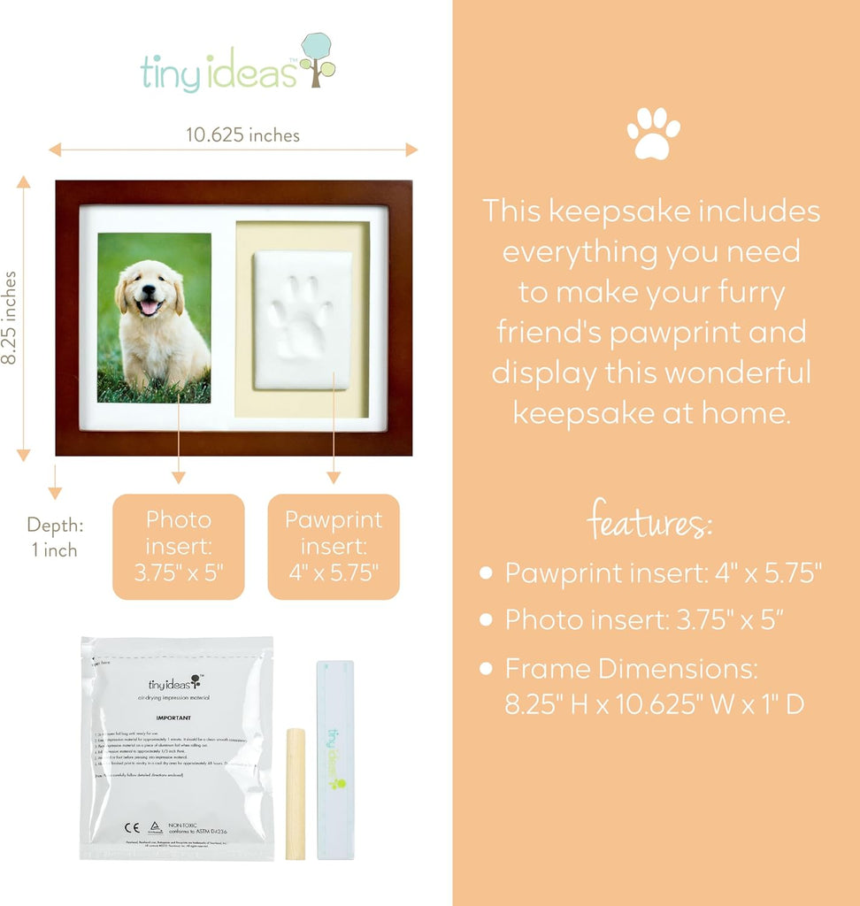 Dog or Cat Paw Print Keepsake Wall Frame Kit