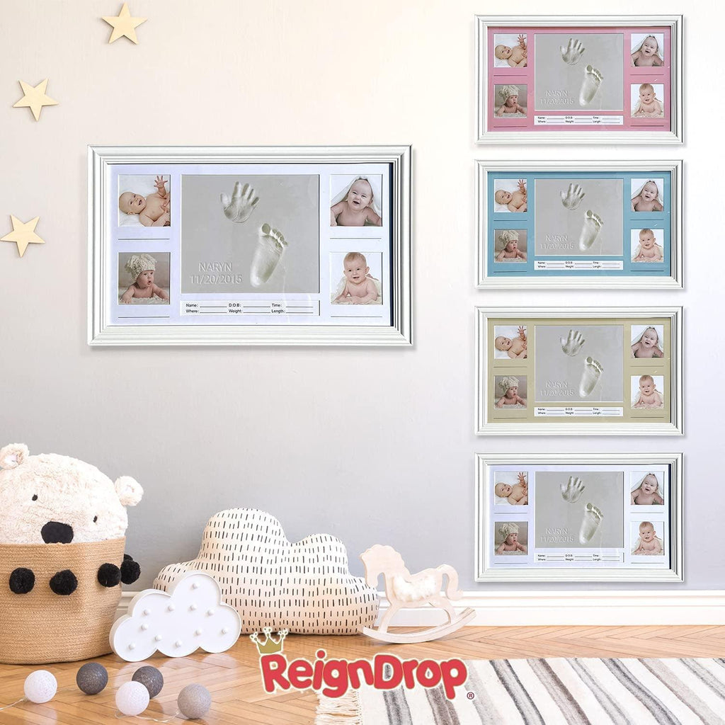 Baby Footprint and Handprint Picture Frame Kit - Lifecast