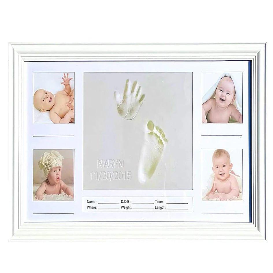 Baby Footprint and Handprint Picture Frame Kit - Lifecast