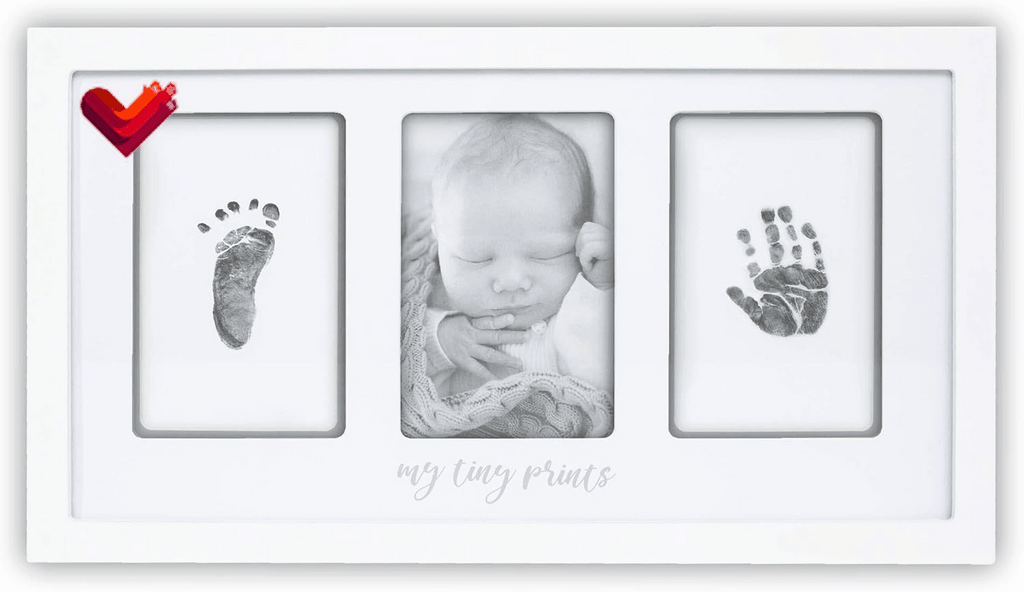 Baby Hand and Footprint Kit, White Frame, Baby Footprint Kit - Lifecast