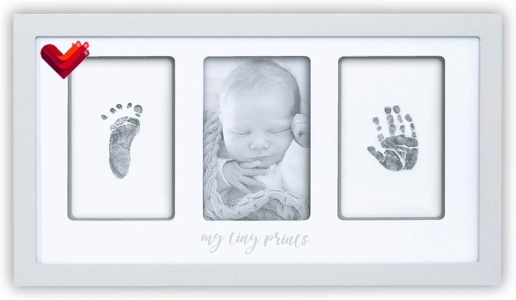 Baby Hand and Footprint Kit, White Frame, Baby Footprint Kit - Lifecast