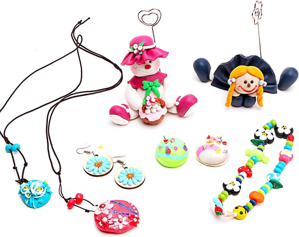 Polymer Clay, Modeling Clay for Kids DIY Starter Kits, Oven Baked Model Clay, Non-Toxic, Non-Sticky, with Sculpting Tools, Ideal Gift for Children and Artists
