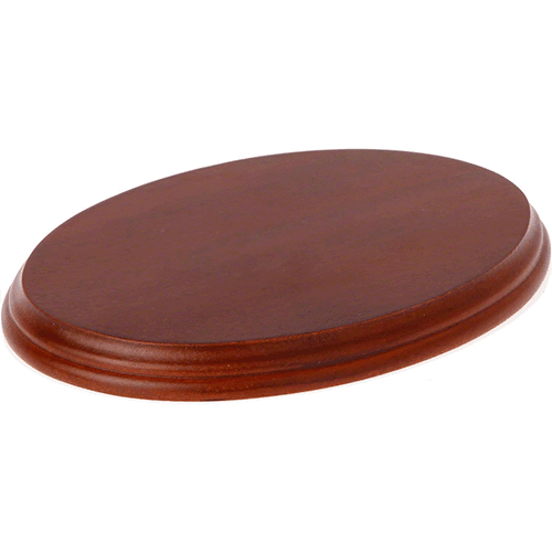 Fruitwood Oval Wood Display Base - Lifecast