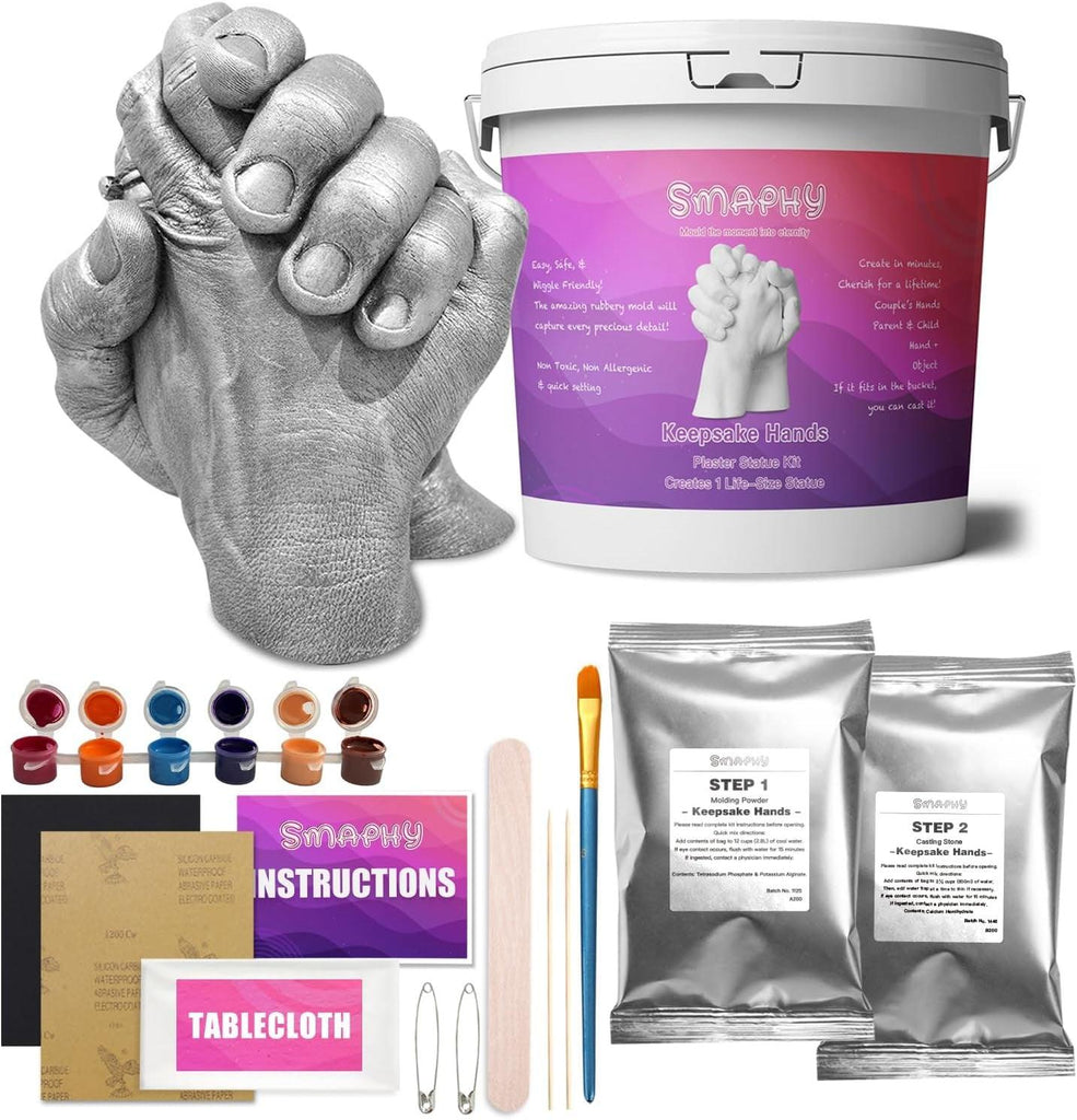 Smaphy Keepsake Hands Casting Kit - Lifecast