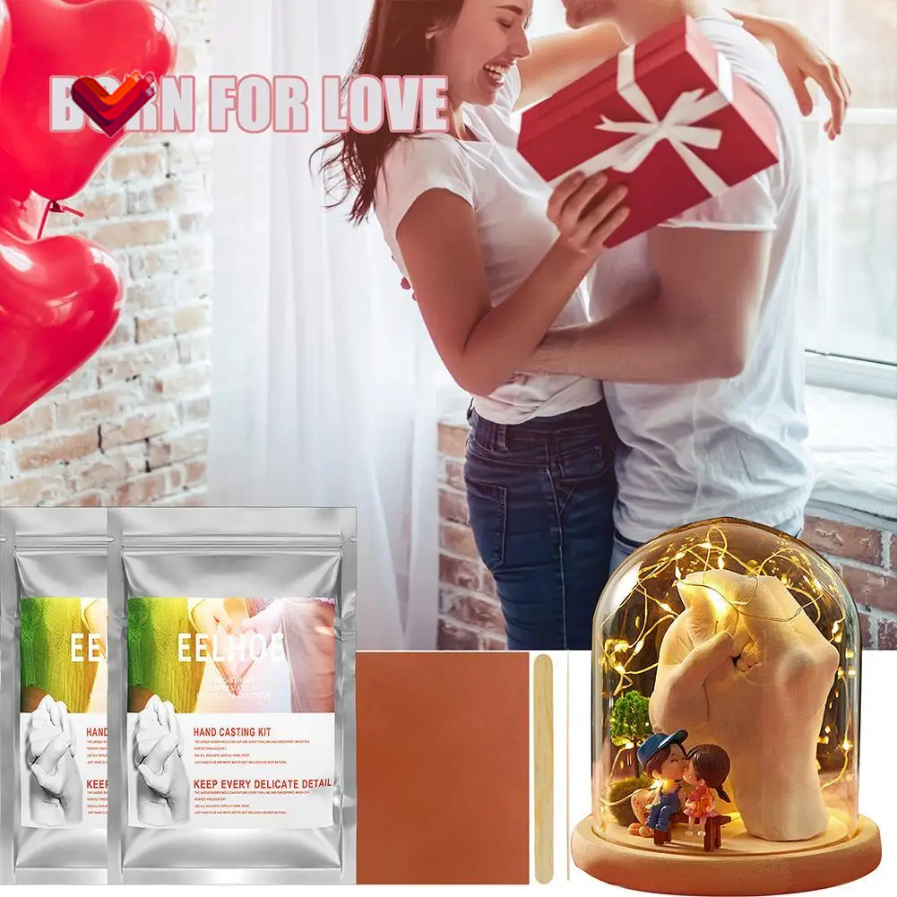 3D Hands Mold Casting 50G Kit Clone Powder Model Powder Set Model Foot Couple Valentine'S Print Baby DIY 3D Model Hand Day I5Z8