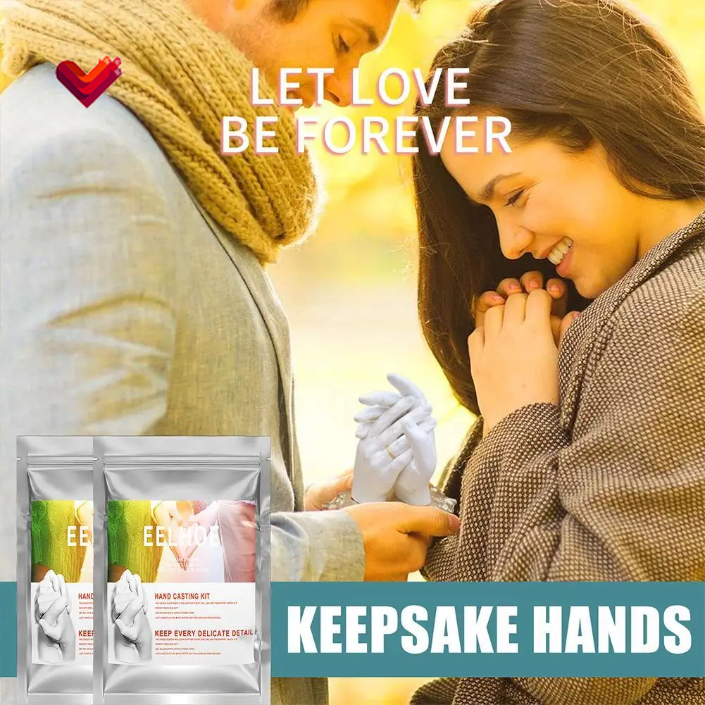 3D Hands Mold Casting 50G Kit Clone Powder Model Powder Set Model Foot Couple Valentine'S Print Baby DIY 3D Model Hand Day I5Z8